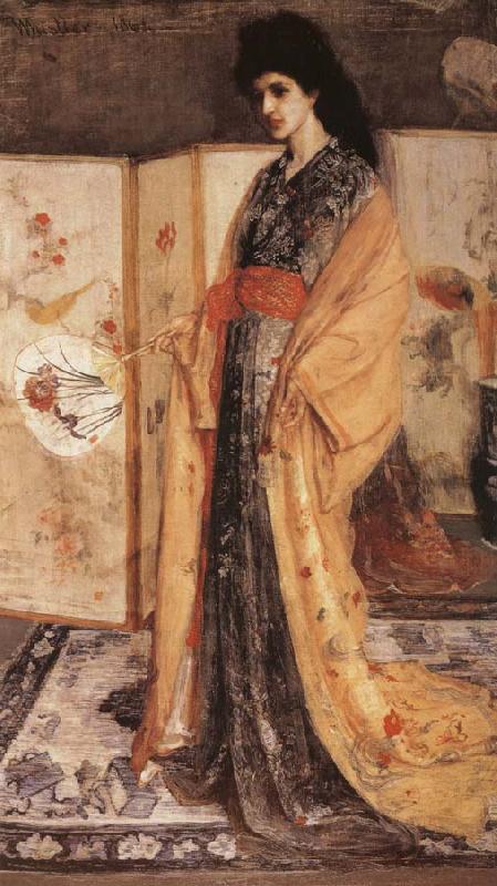 James Mcneill Whistler Whistler-s passion for all things oriental is presented here in his the princess from the Land of Porcelain